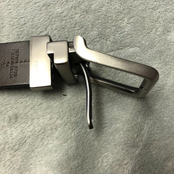 Fossil Black & Brown Leather Reversible Belt Unisex - Picture 5 of 13